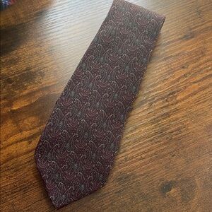 Dior Tie Burgundy Paisley Tie